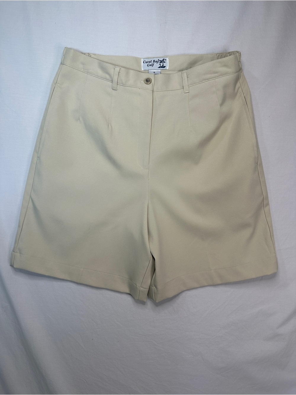 Coral Bay Women's Light Cream Bermuda Shorts